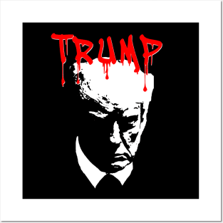 Trump mugshot RED Posters and Art